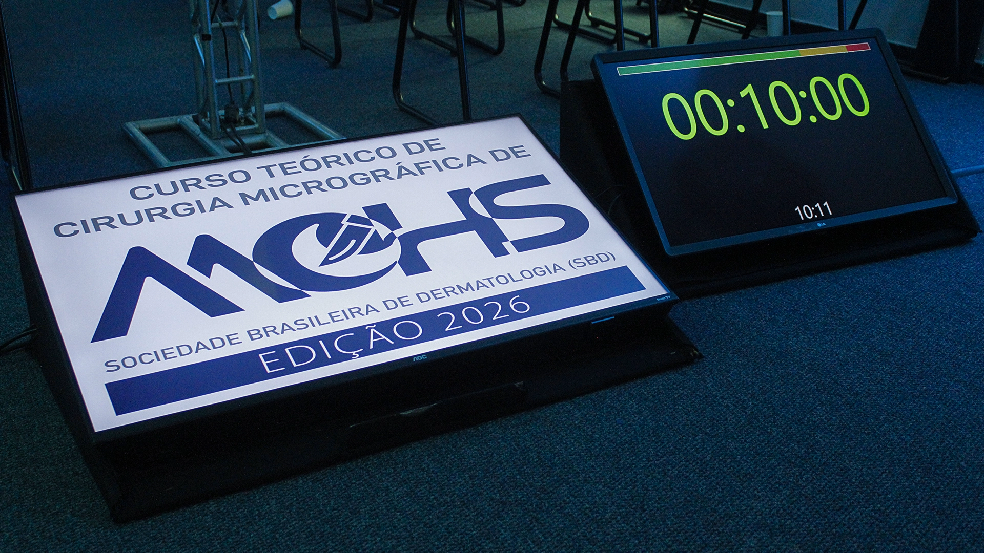 Teleprompter profissional em evento corporativo — RSOM Studio